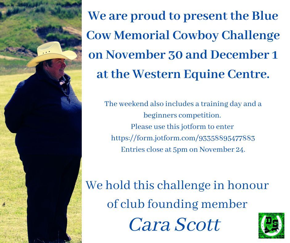 Blue Cow Memorial Cowboy Challenge November 30 and December 1