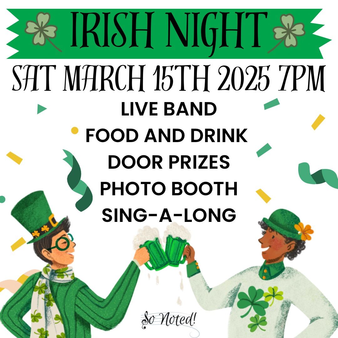 Irish Night - So Noted! 