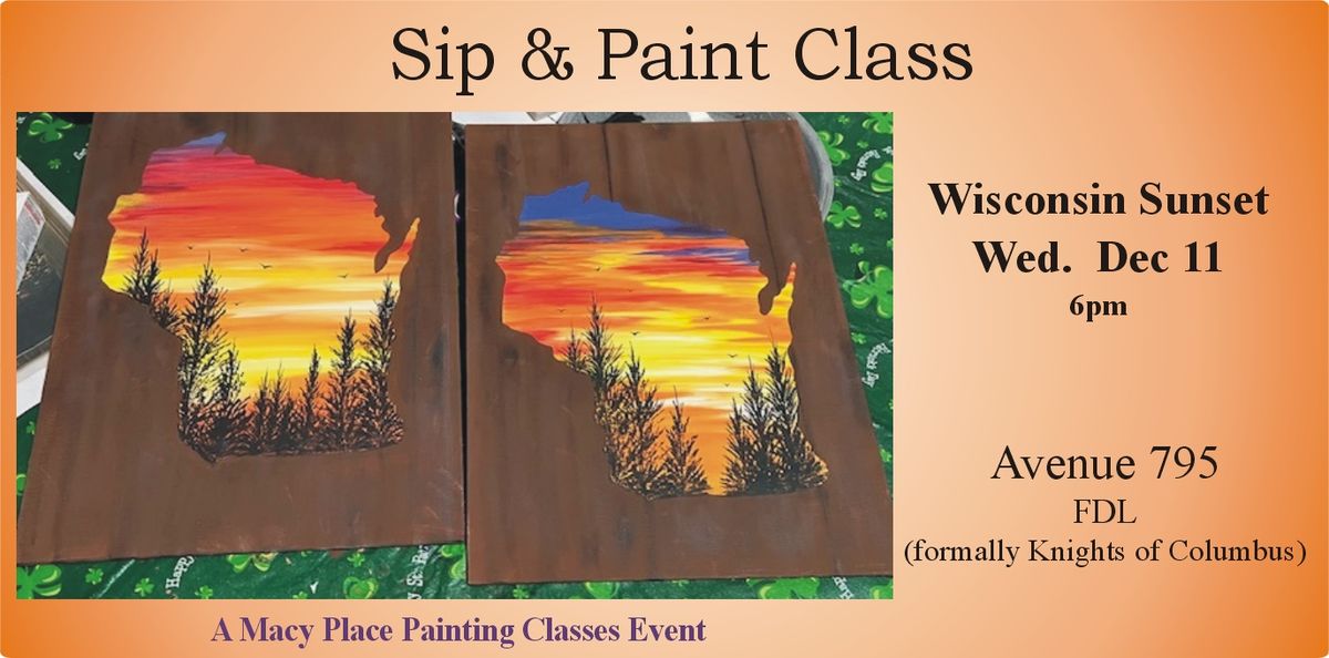 Wisconsin Sunset Painting Class