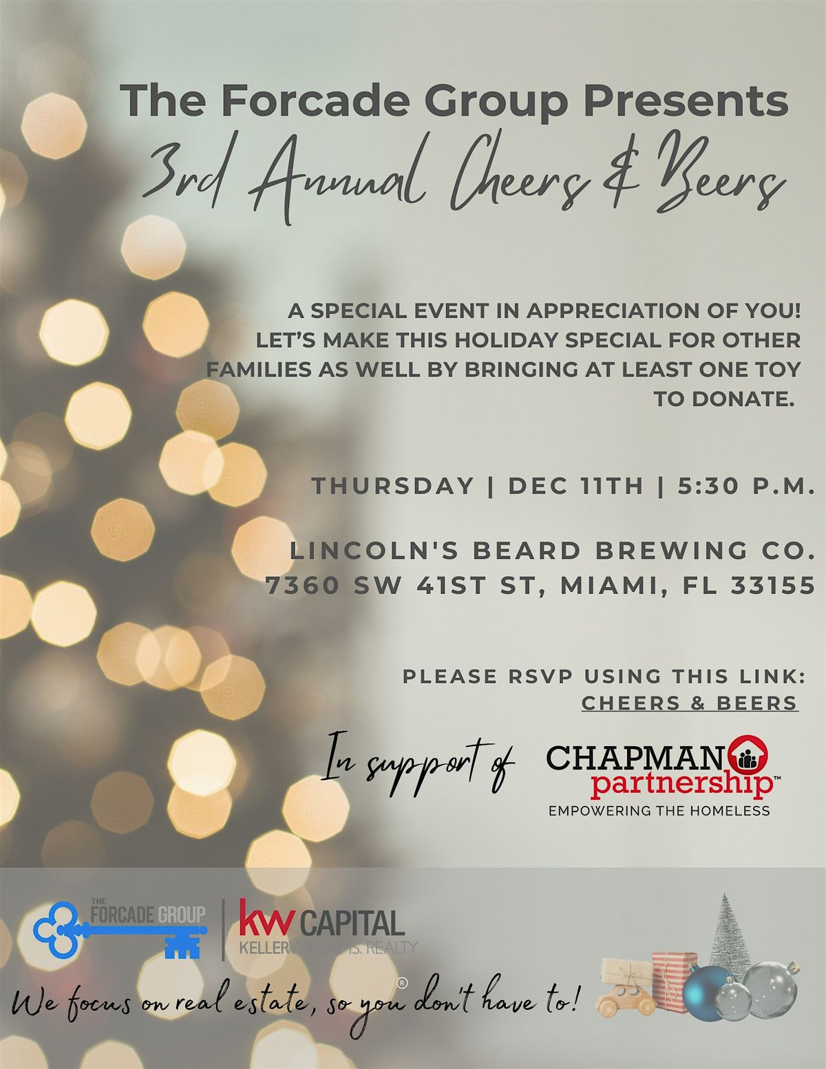 3rd Annual Cheers and Beers