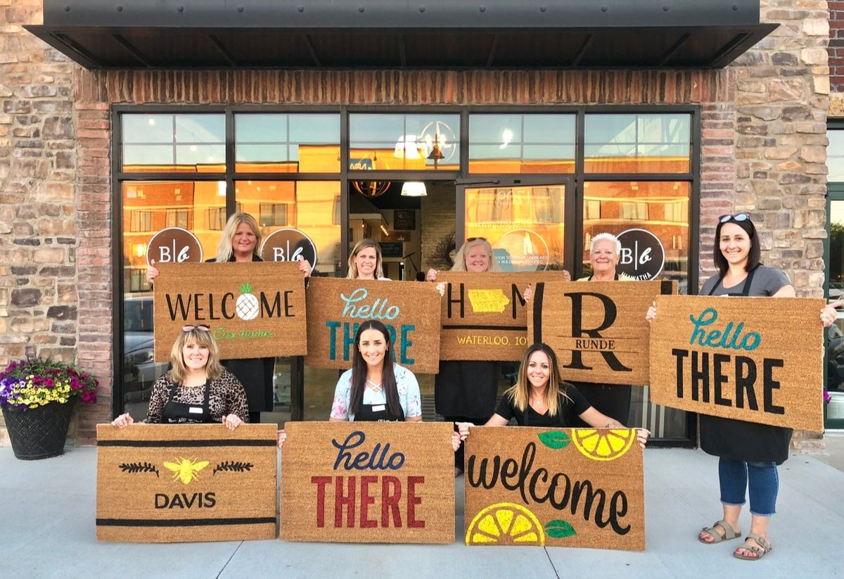 DIY Doormats at Board & Brush Rockwall