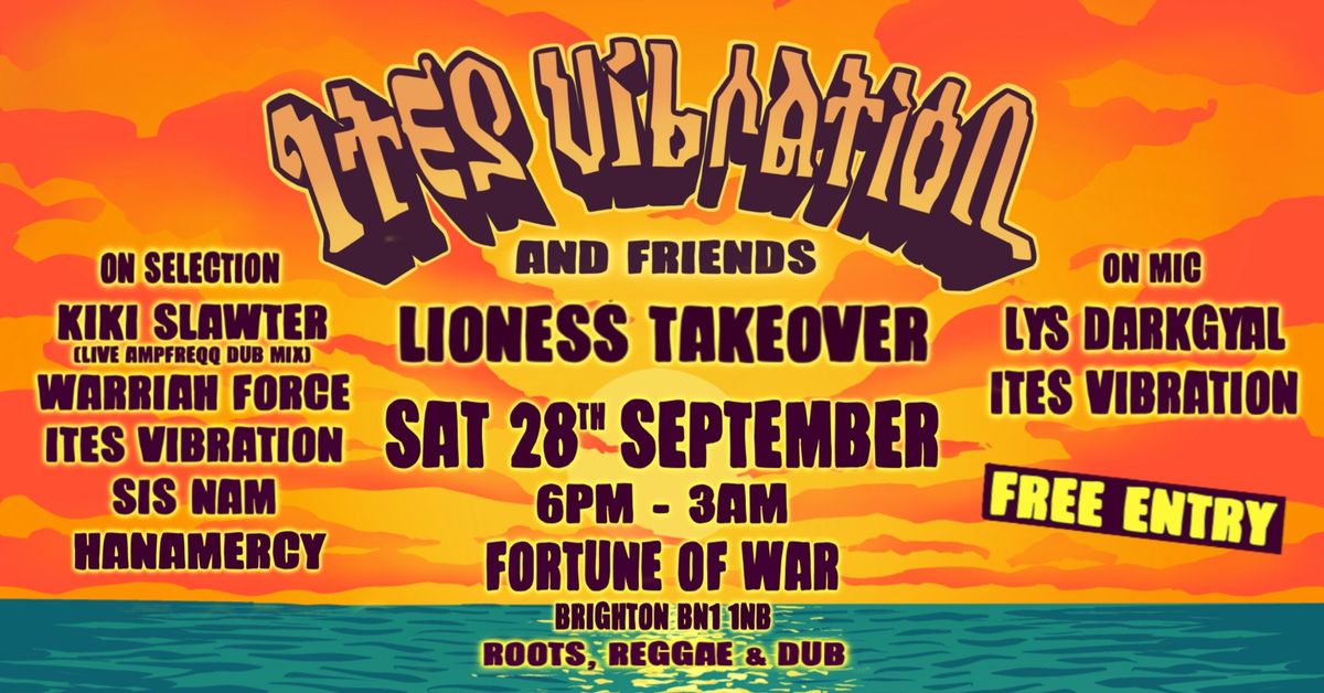 FREE ENTRY ROOTS REGGAE SESSION, BRIGHTON BEACHFRONT VENUE