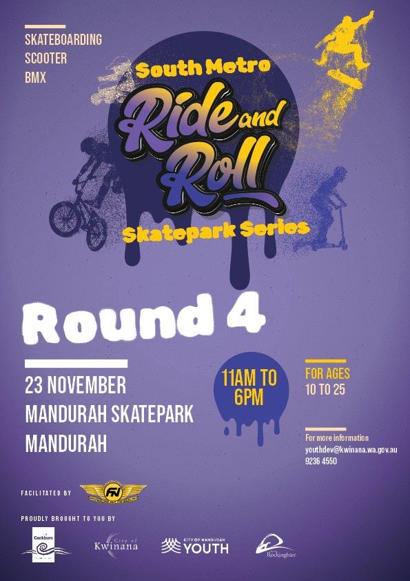 South Metro Ride and Roll Skatepark Series - Round 4 