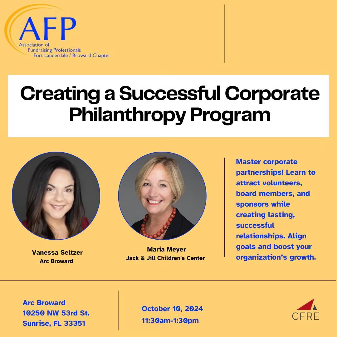 Creating a Successful Corporate Philanthropy Program