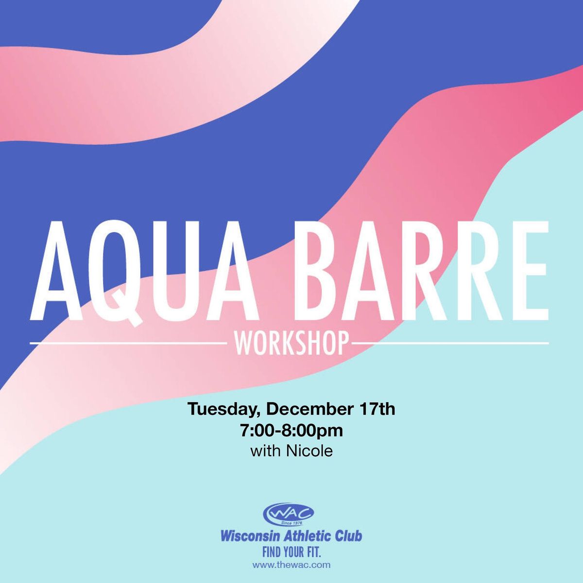 Aqua Barre Workshop \ud83e\ude70\ud83d\udca6