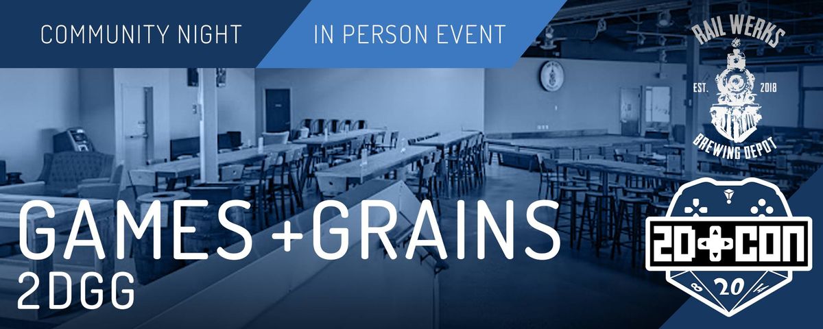 Games + Grains at Rail Werks Brewing Depot