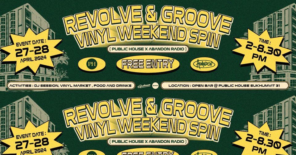 'Revolve & Groove' Vinyl Weekend Spin x Abandon Radio