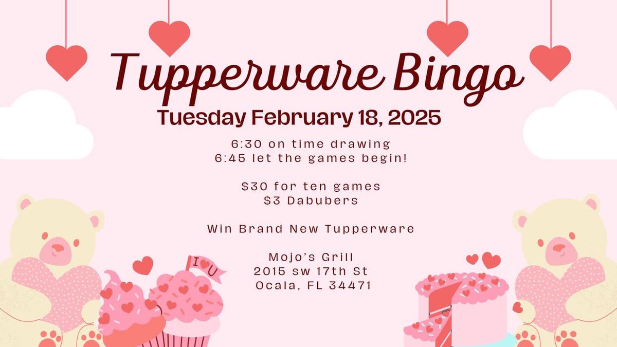 February Tupperware BINGO ?????