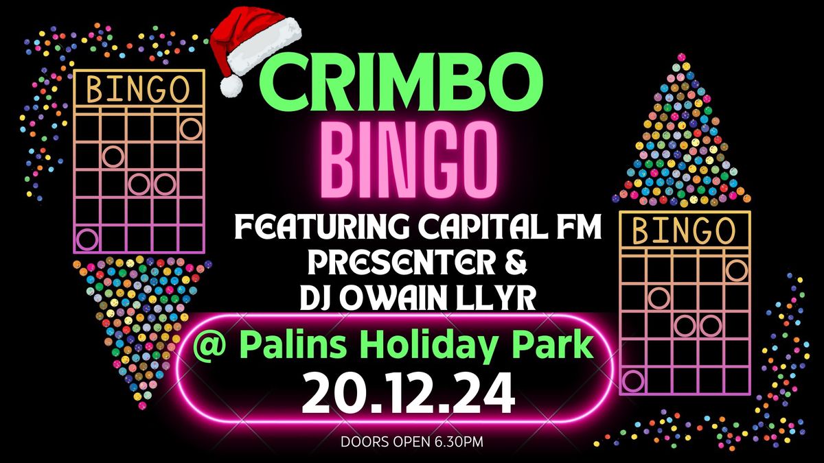 \ud83e\udea9PALINS CRIMBO BINGO \ud83e\udea9 with DJ Owain Llyr