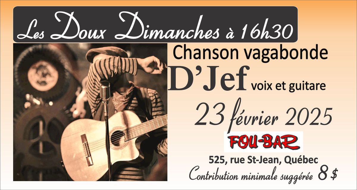 D'JEF chanson vagabonde au Fou-Bar