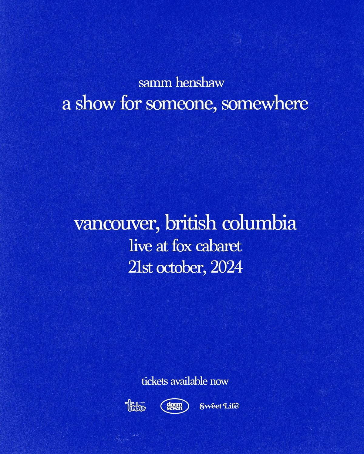 SAMM HENSHAW - Vancouver