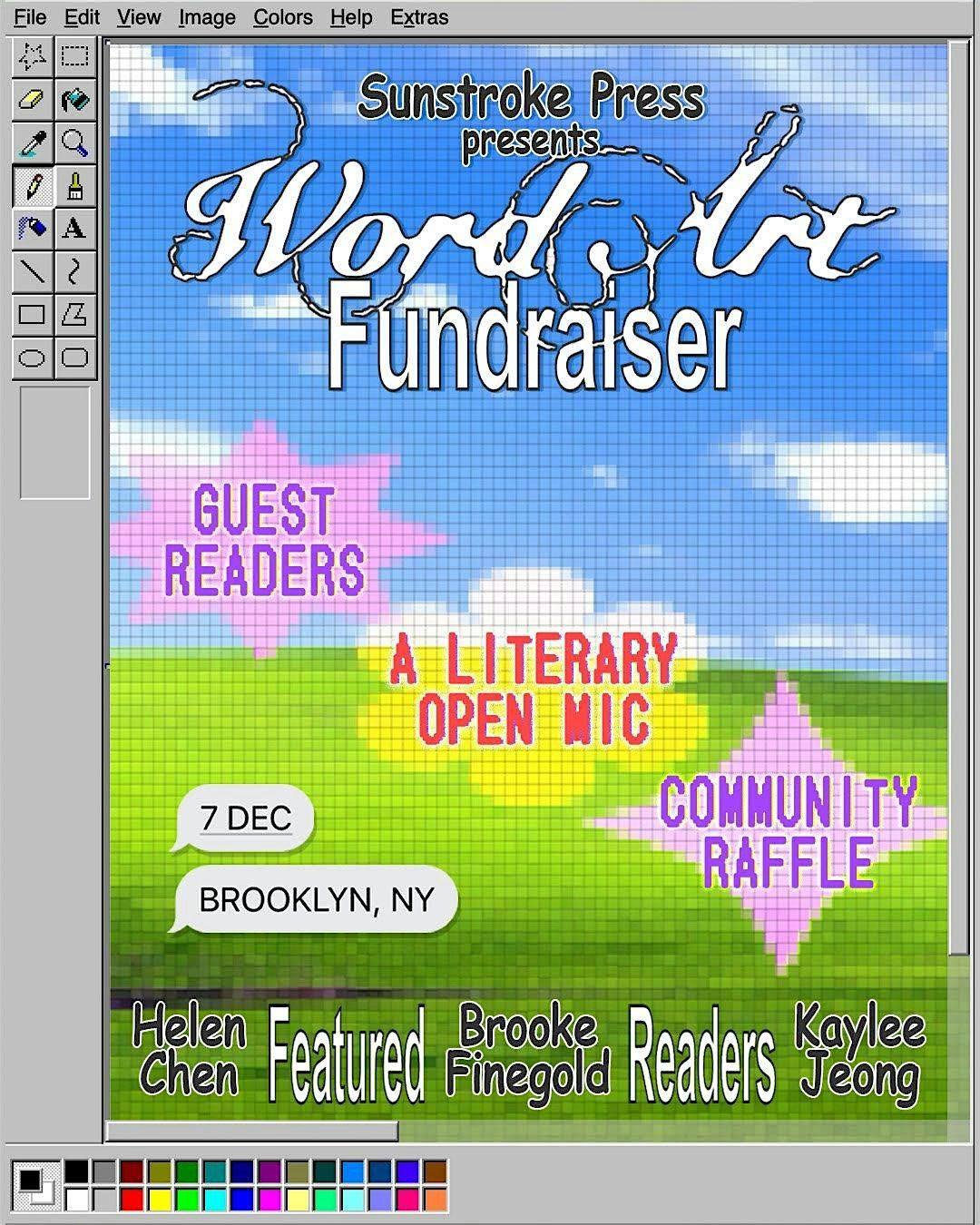 Sunstroke Press Presents: Word Art Fundraiser