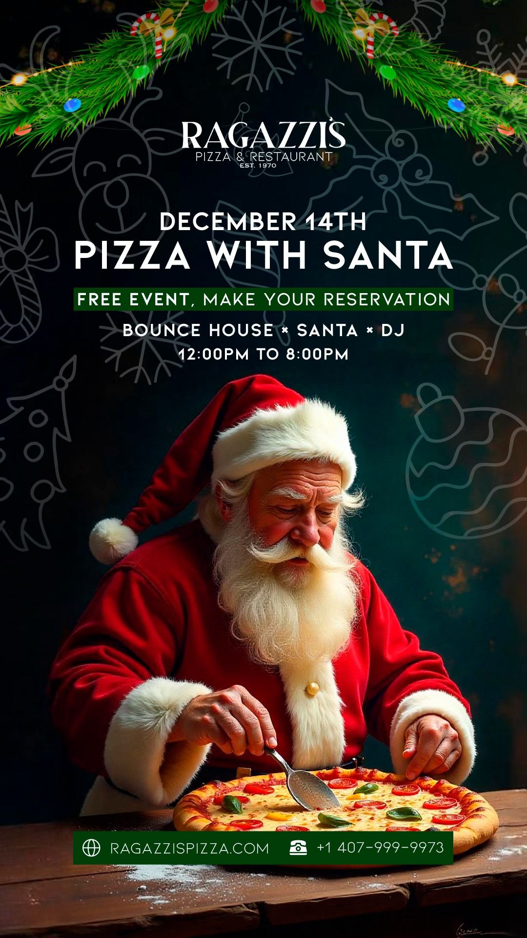 PIZZA WITH SANTA 