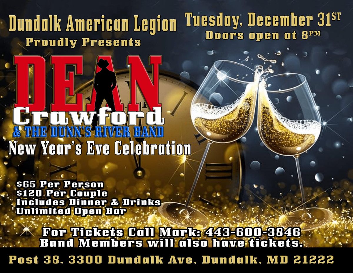 New Years Eve Party with Dean Crawford and The Dunn's River Band