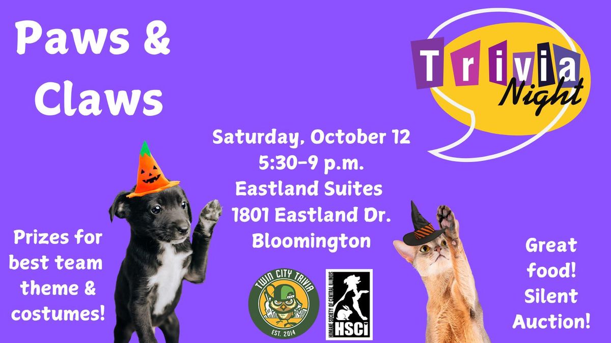 Paws & Claws Trivia Night