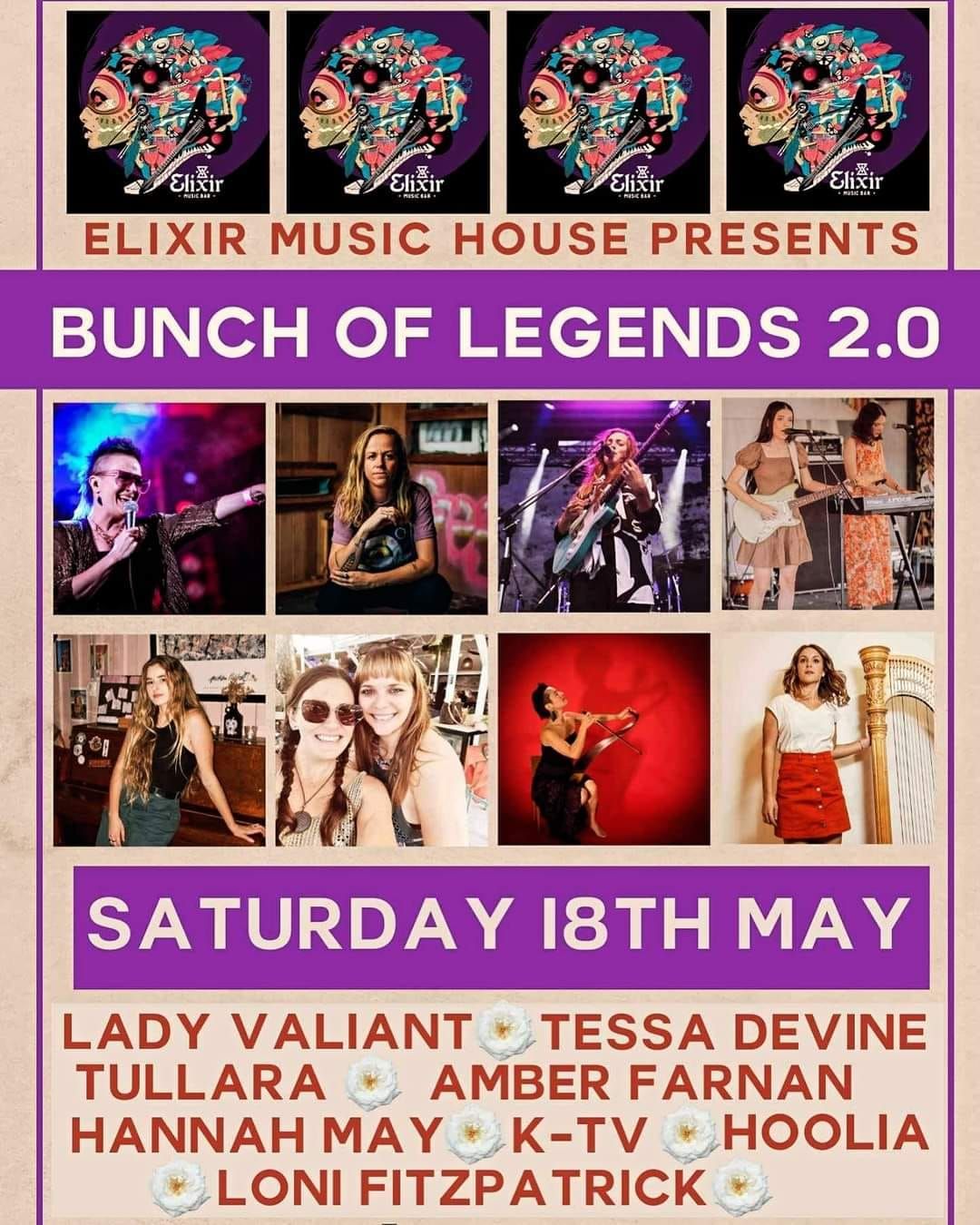 LADY VALIANT BAND @Bunch Of Legends 2.0 (7 Artists for $25)