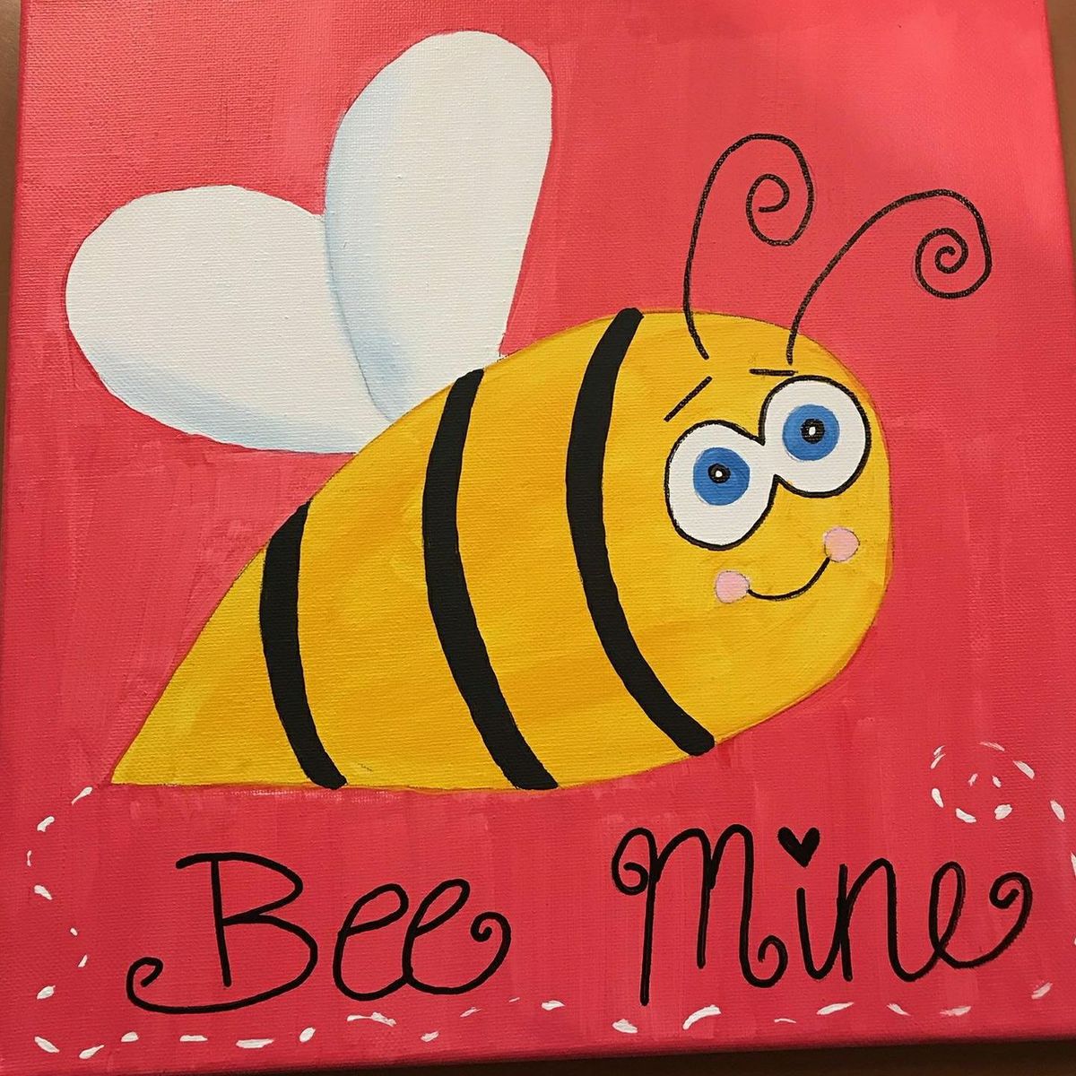 Bee Mine Kids Canvas