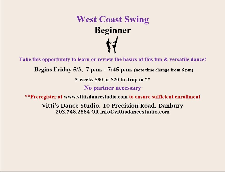 West Coast Swing - Beginner