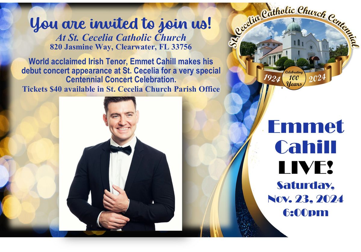 Emmet Cahill LIVE! World acclaimed Irish Tenor at his debut concert appearance.