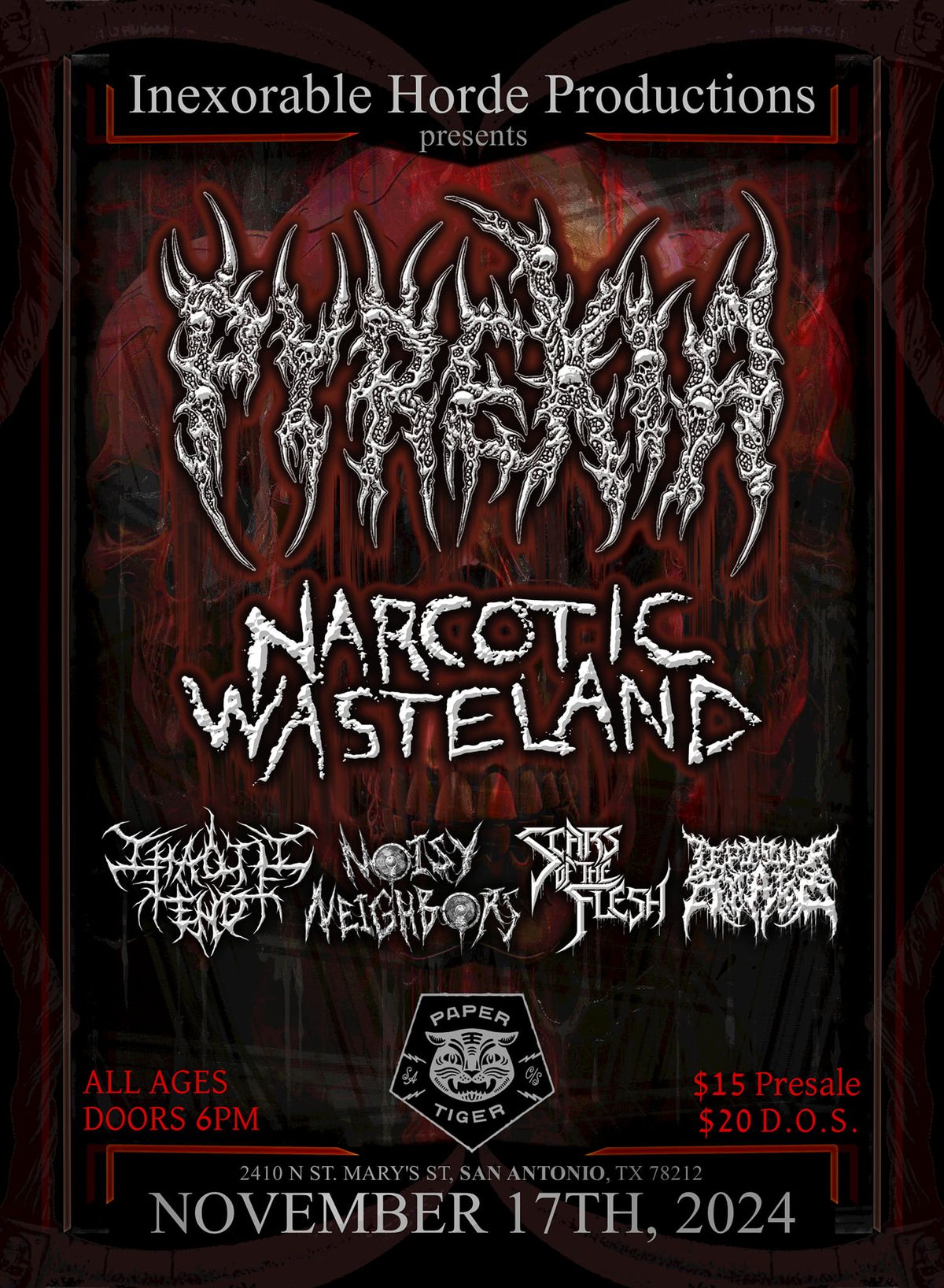 Pyrexia, Narcotic Wastleland (on tour)