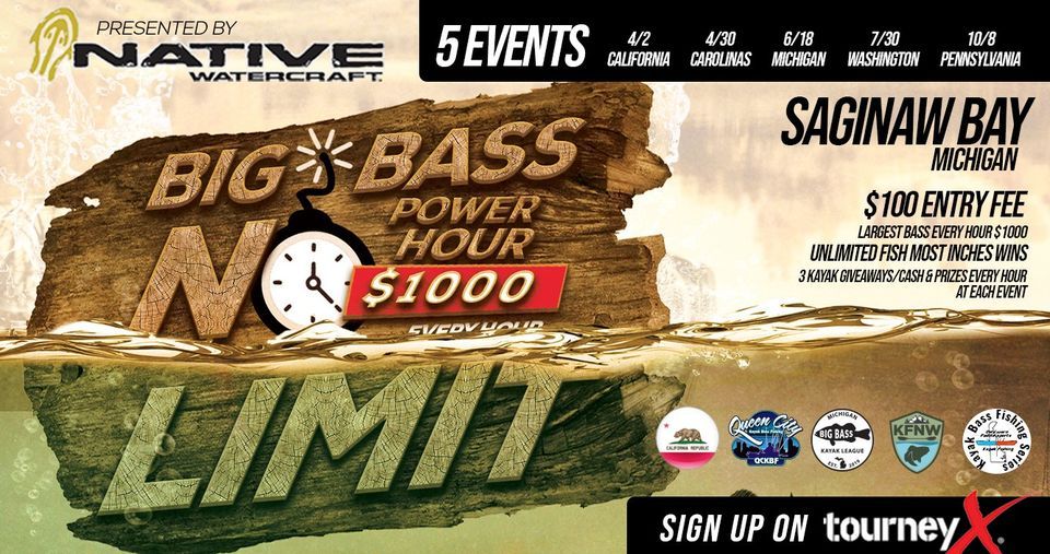 No Limit Big Bass Power Hour Presented by Native Watercraft - Saginaw Bay - Michigan