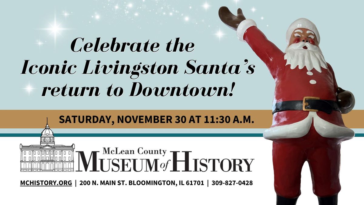 Unveiling & Dedicating the Iconic 14 ft Livingston's Santa on the Museum Square