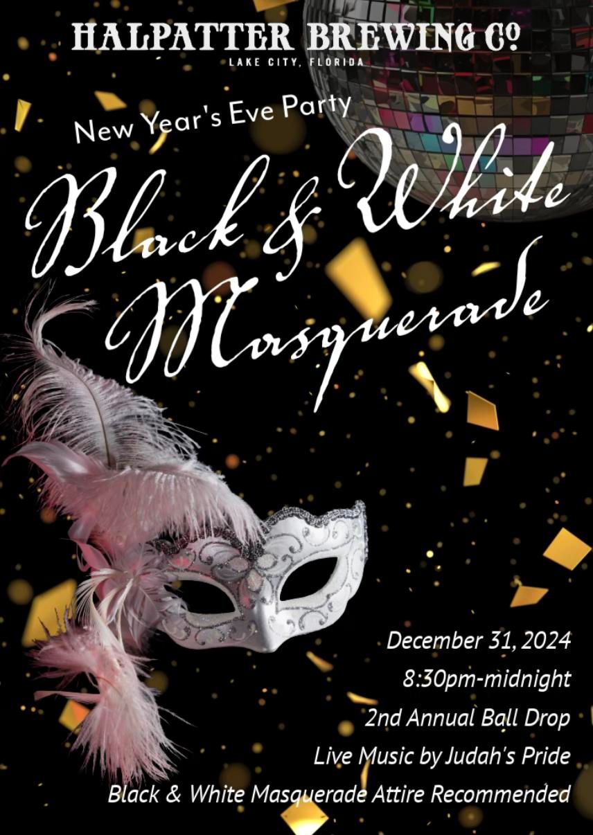 New Year's Eve Black & White Masquerade Ball