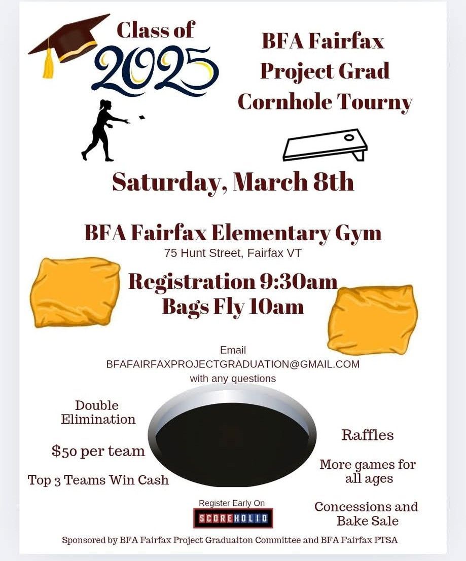 Cornhole Tourny and Raffle Fundraiser for Class of 2025 Project Grad