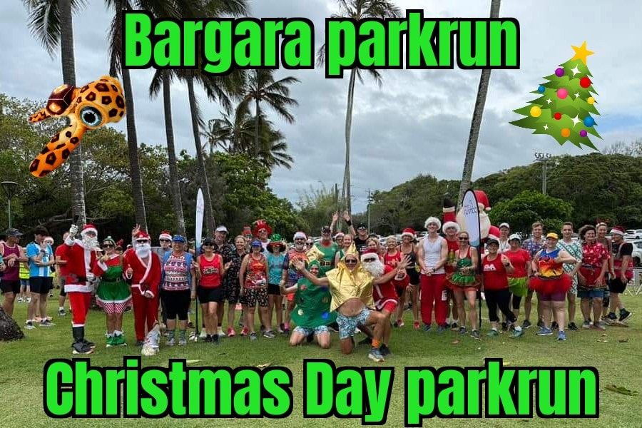 Bargara parkrun Christmas Day Santa Run