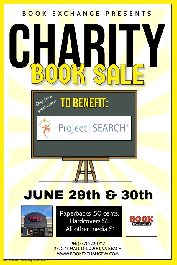 Book Exchange Charity Sale to Benefit Project Search