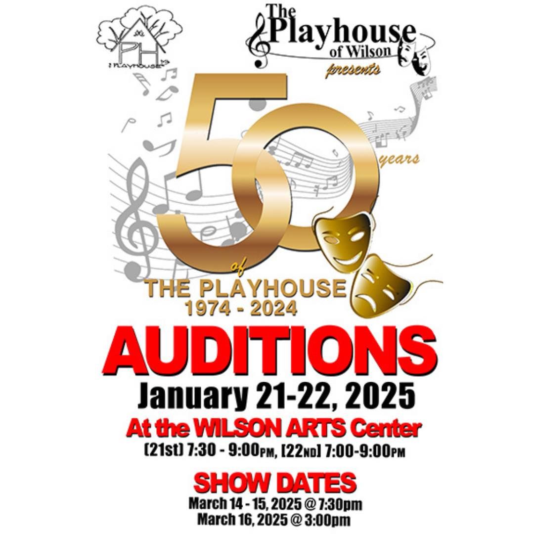 Auditions - 50 Years of Playhouse - Music Revue