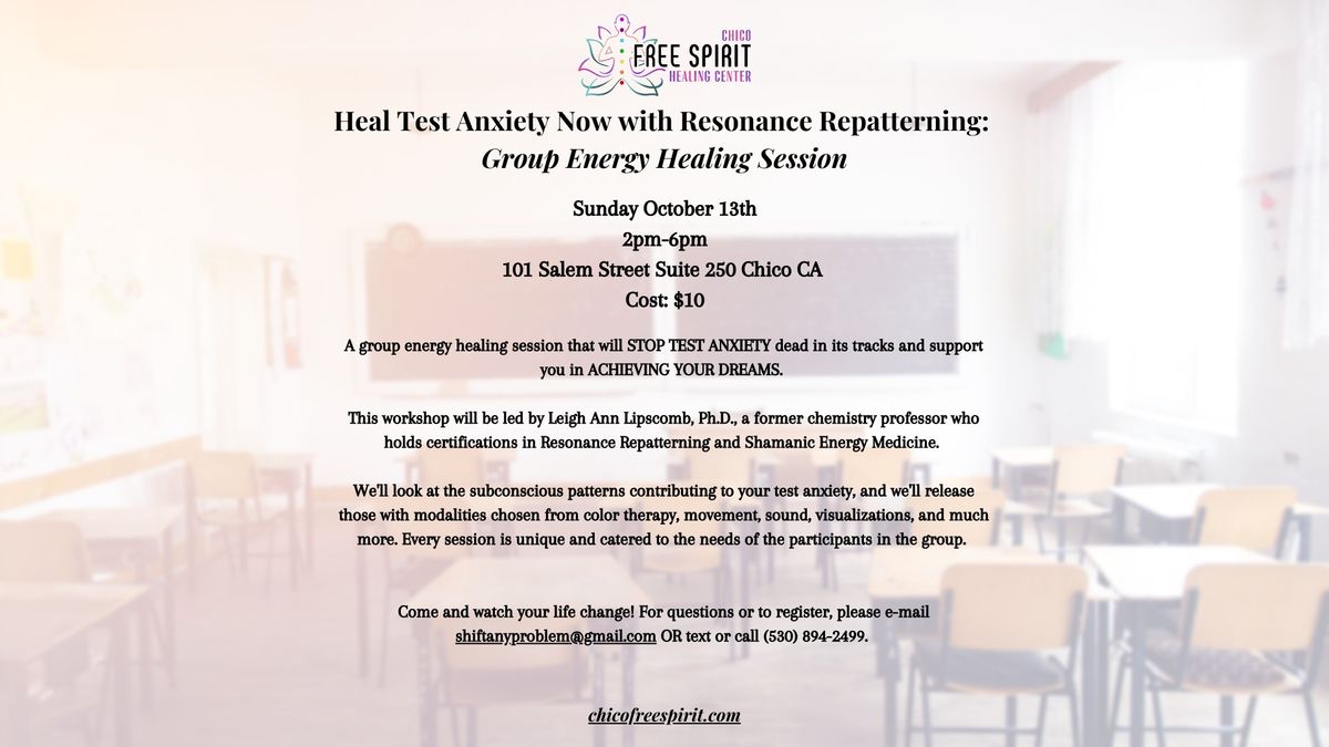 Heal Test Anxiety Now with Resonance Repatterning