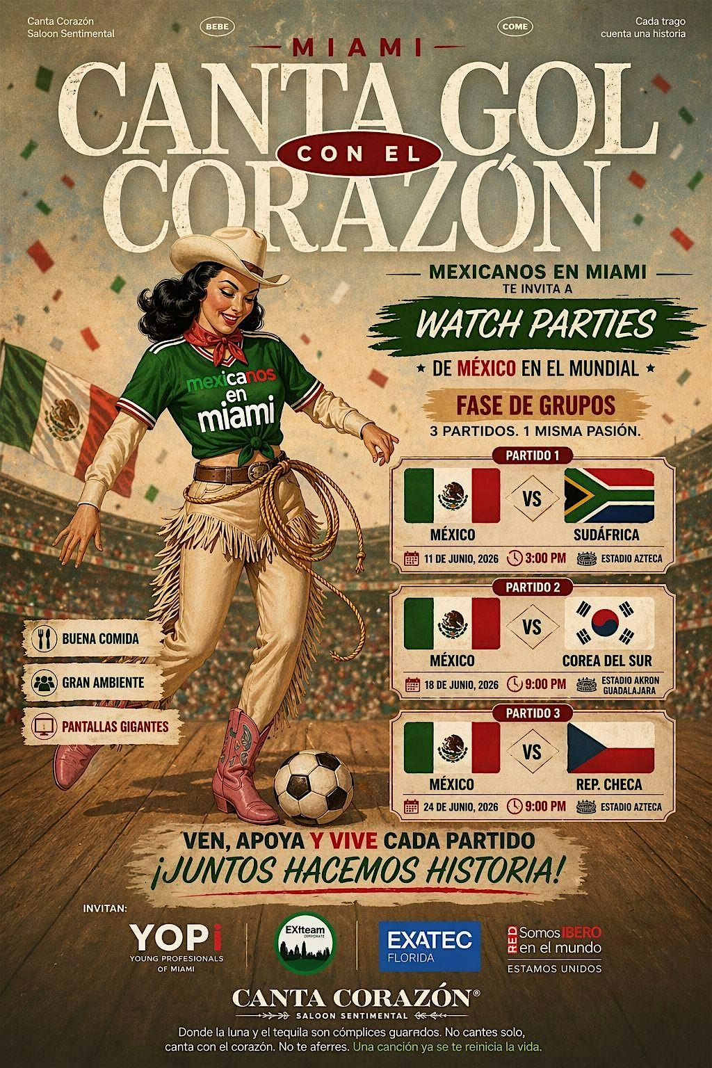 Mexicanos en Miami World Cup Watchparty para partido M\u00e9xico vs Korea