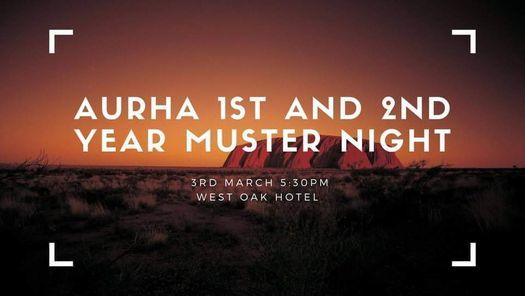 AURHA 1st and 2nd Year Muster Night