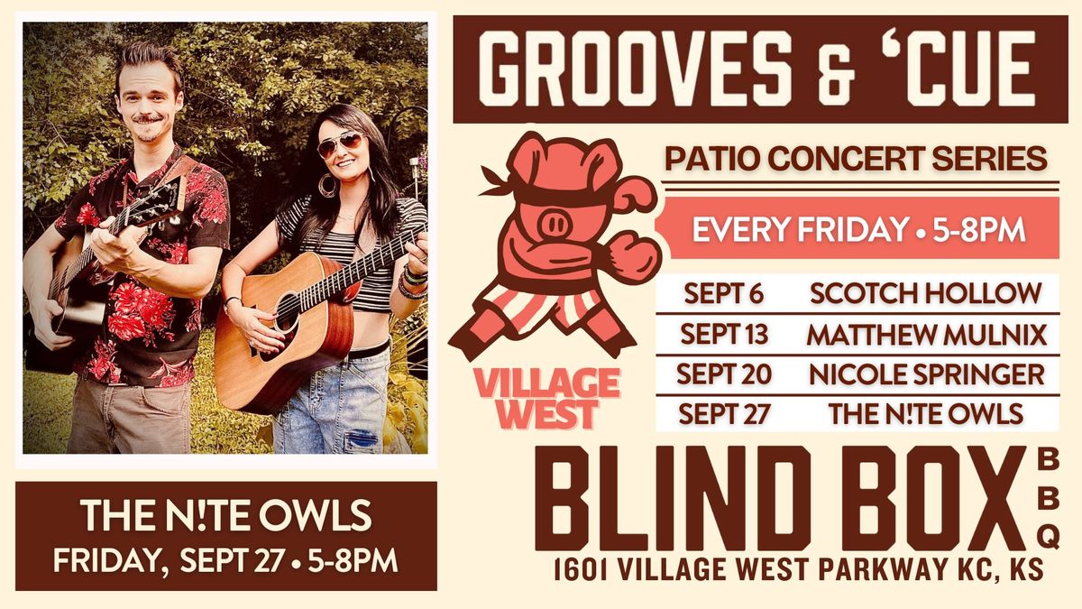 Patio Concert Series: The N!TE Owls on Friday, Sept 27 from 5-8PM at Village West