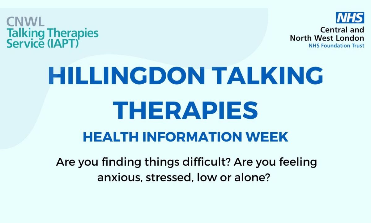 Hillingdon Talking Therapies stall & relaxation session