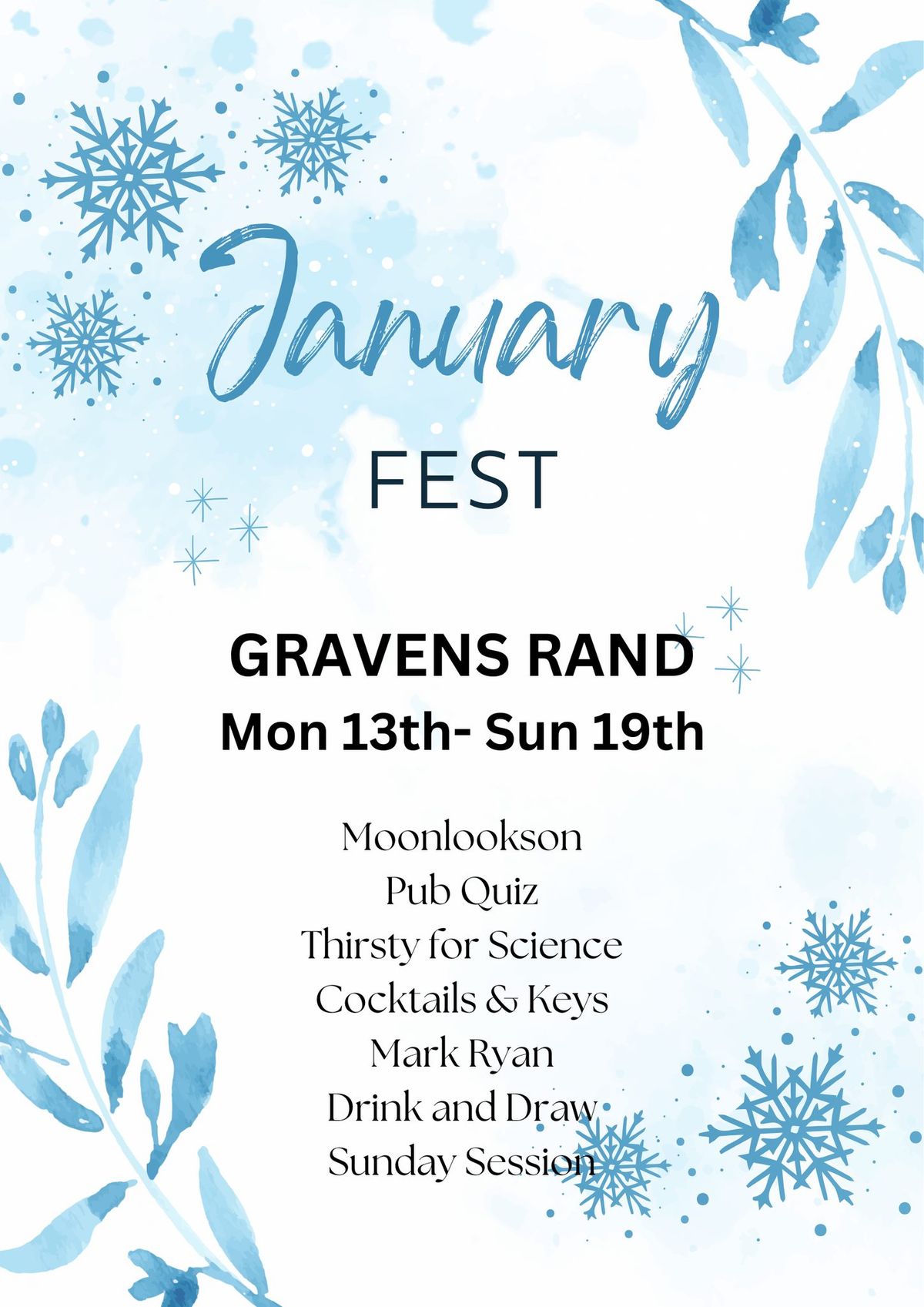 JANUARY BLUES FEST