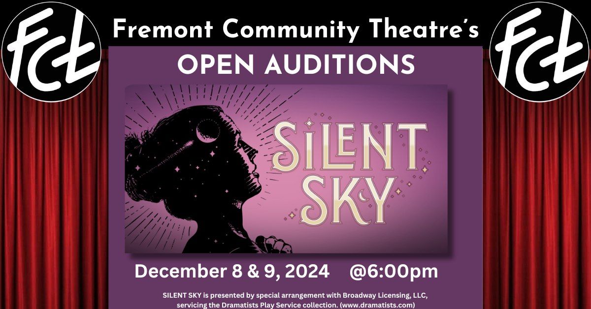 FCT Auditions for Silent Sky