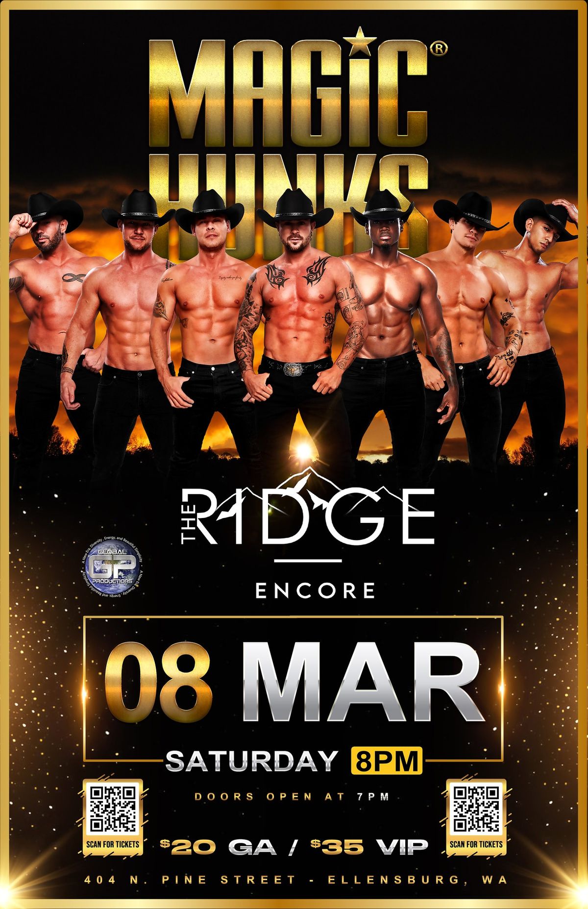 GIRLS NIGHT OUT (MAGIC MIKE EXP) "WILD NIGHT TOUR" AT THE RIDGE\/ENCORE RESTAURANT & BAR