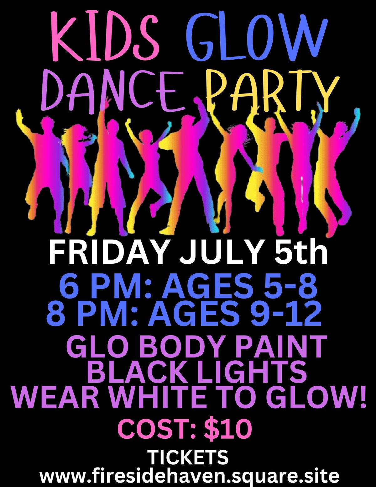 KIDS SUMMER JAM: GLOW PARTY (AGE 5-8)