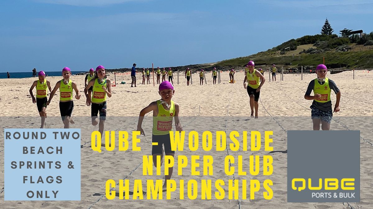 QUBE - Woodside Nipper Club Championship - Round 2 Beach Flags  & Sprints only 