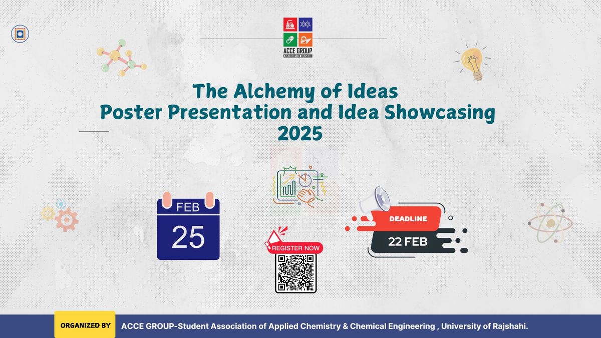 The Alchemy of Ideas Poster presentation and idea showcasing 2025