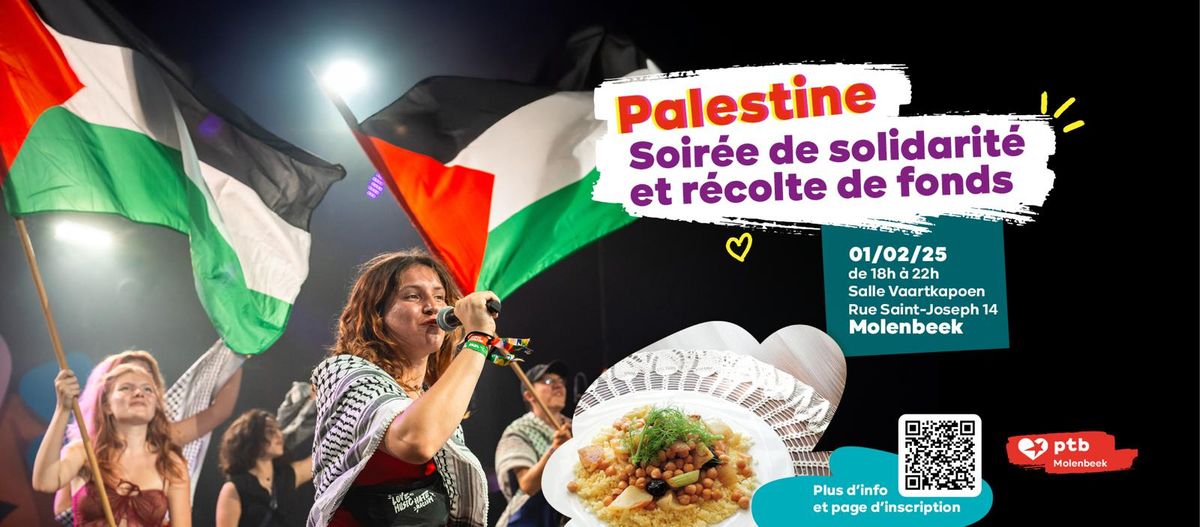 Soir\u00e9e de solidarit\u00e9 Palestine