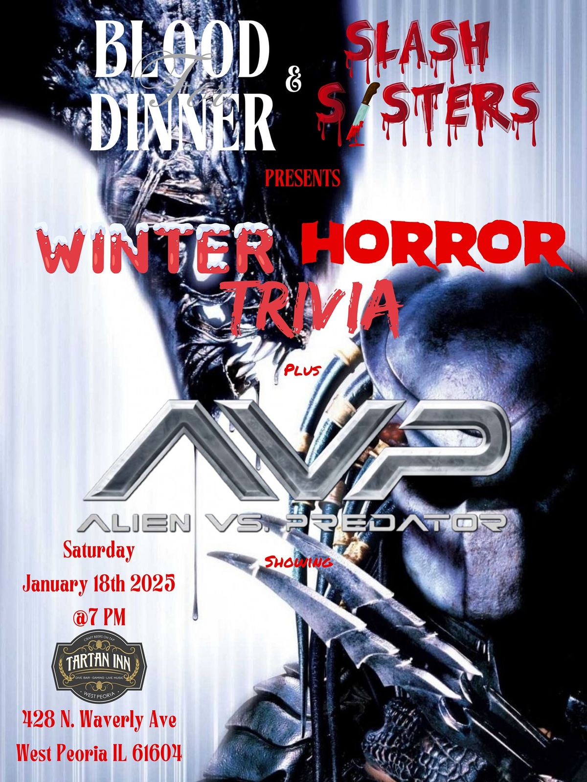 Winter Horror Trivia & AVP Showing