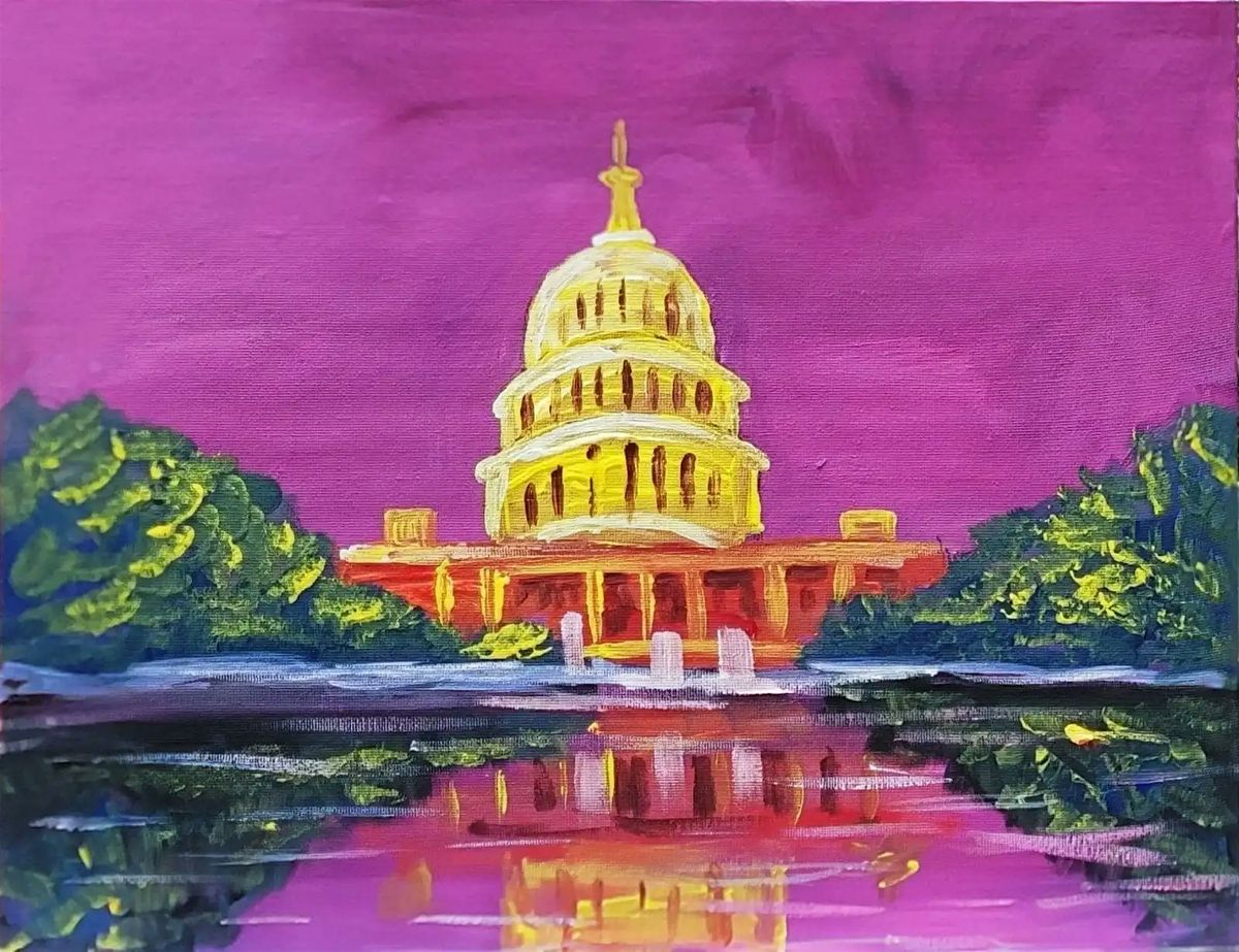 Sip and Paint Washington DC - Capitol at Dawn