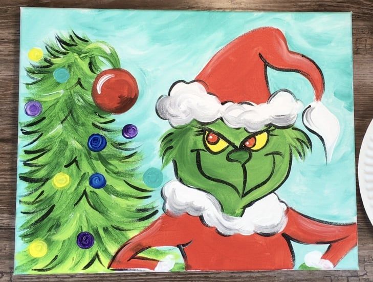 The Grinch Paint Party (6:00 PM CST)