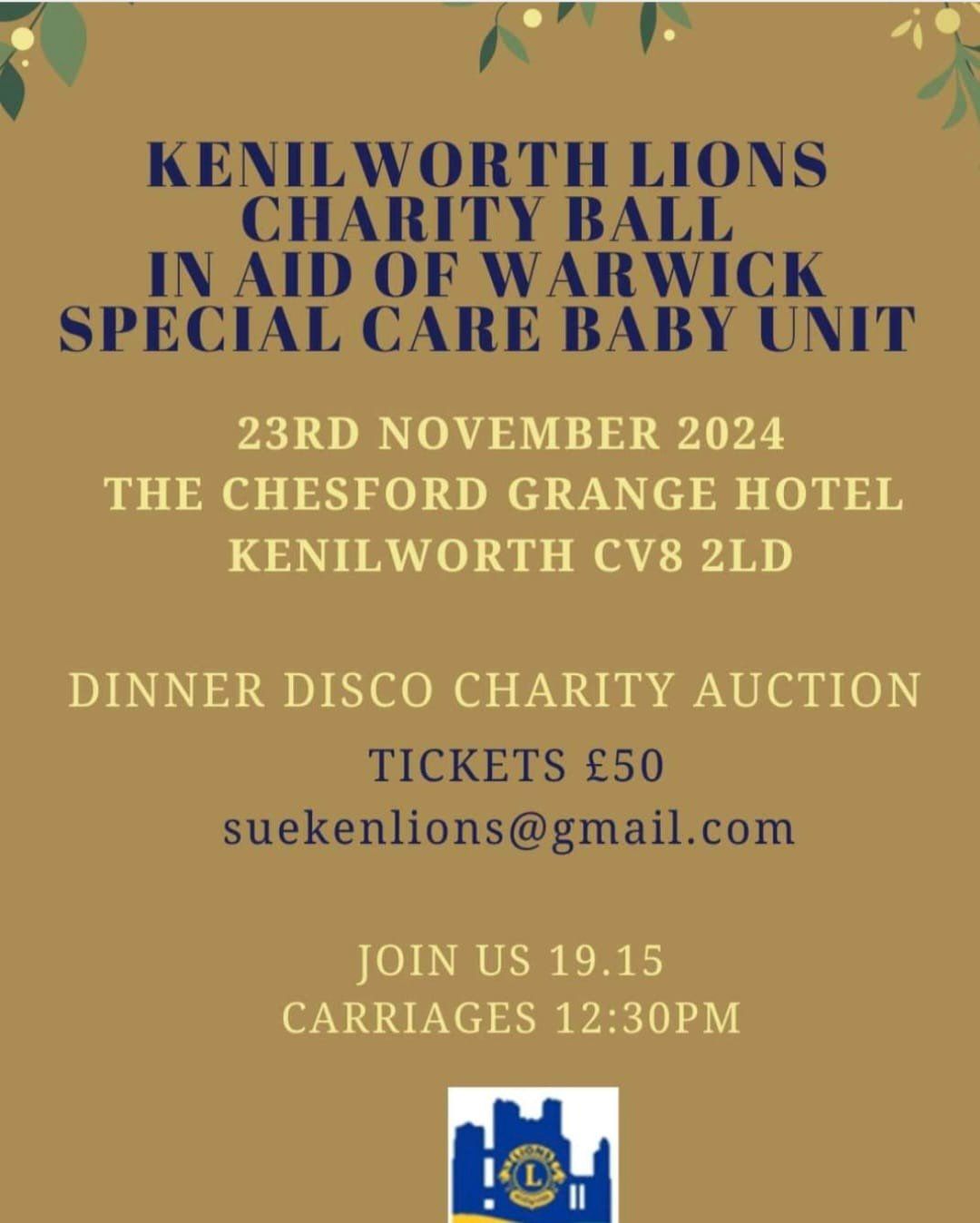 Kenilworth Lions Charity Ball