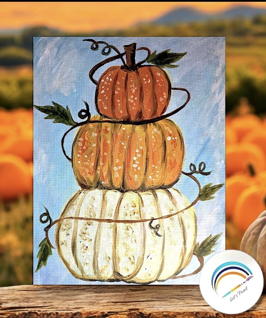 STONEHOUSE- Let's Paint N' Sip Pumpkin Stack