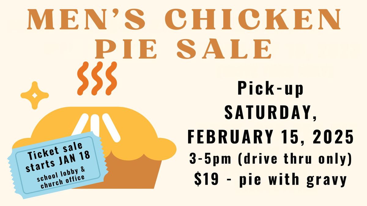 Men's Club - Chicken Pie Sale