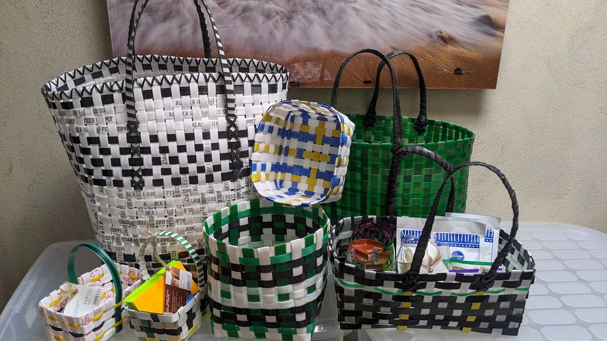 Baling Strap Basket Weaving Basics